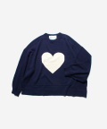 DAIRIKU Heart Pullover Knit Navy - Mens | rroomm onlinestore